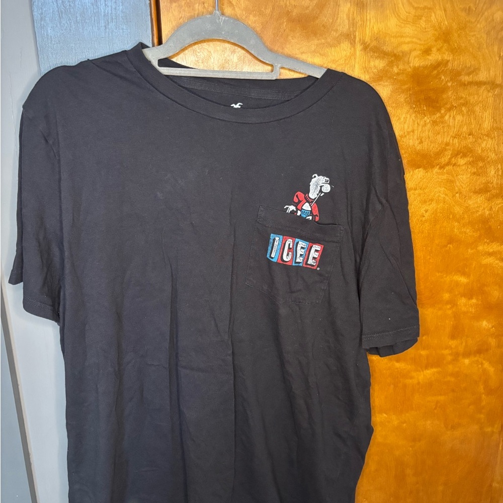 Hollister Black Short Sleeve Tee Essential Casual Wear